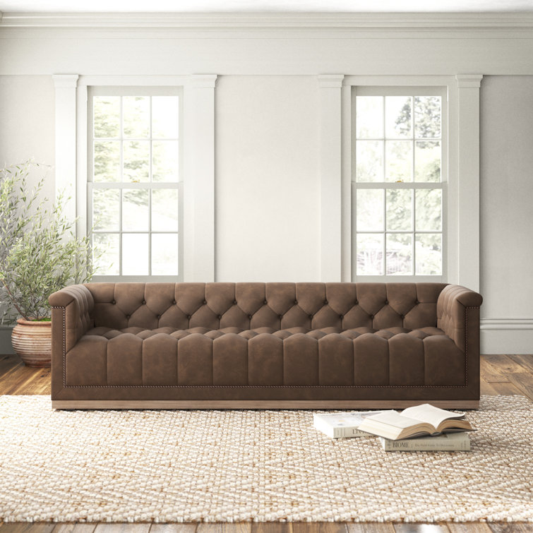 Benjamin 95'' Leather Sofa